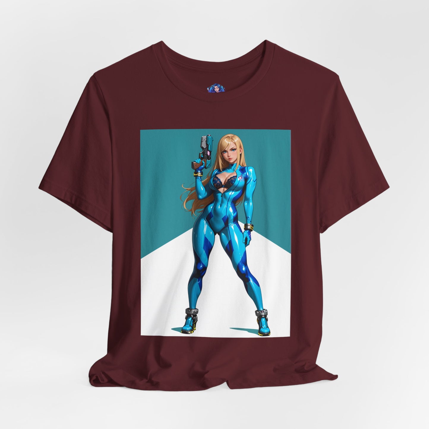Samus Aran T-Shirt | Sci-Fi-Heldin-Shirt für Gamer &amp; Anime-Fans | Galaktische Kriegerin