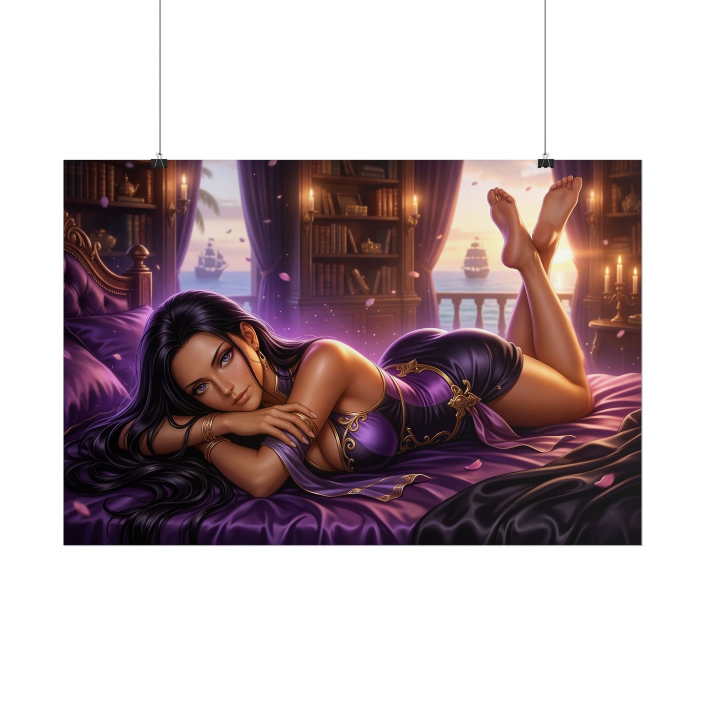 Nico Robin Poster, One Piece Wall Art, Anime Print, Room Decor