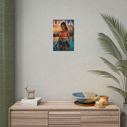 Game Room Decor Lucia Wall Art Poster Collectible Character Print