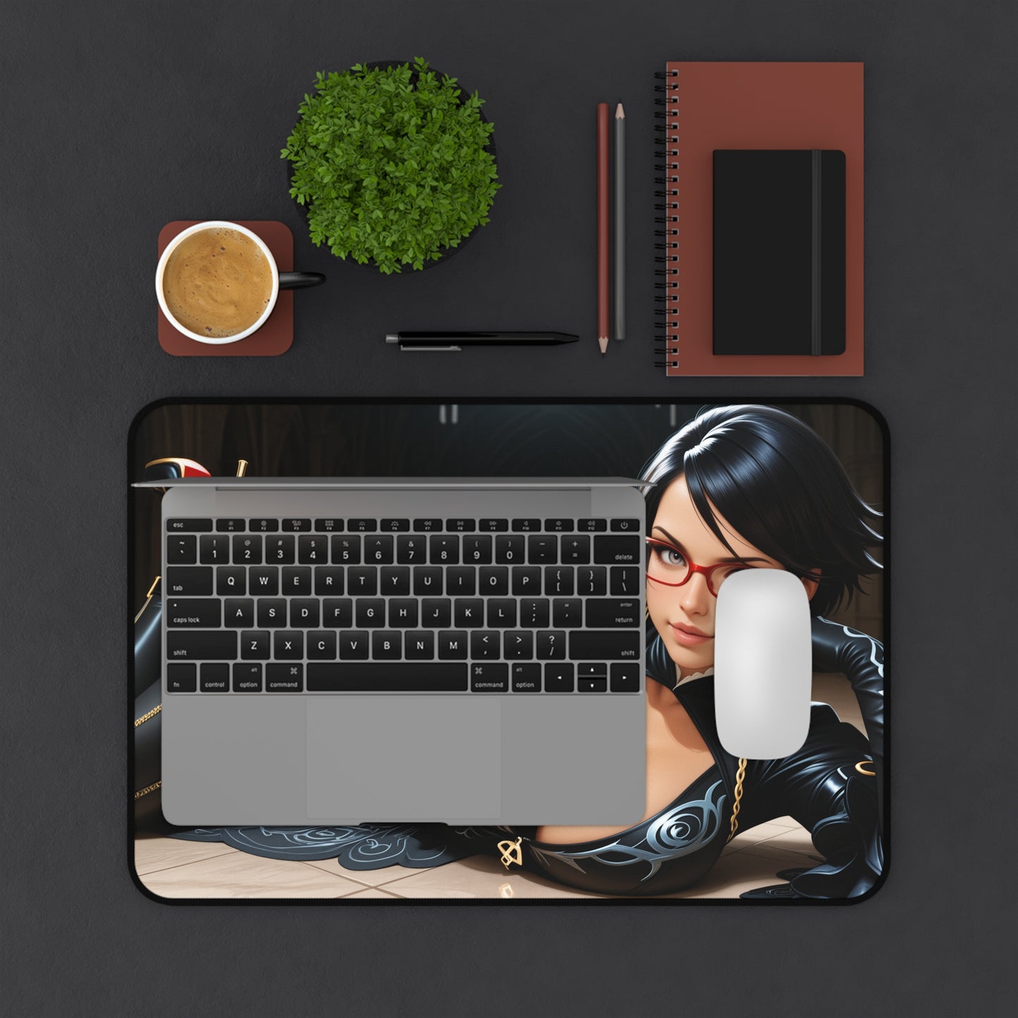 Килимок для столу Bayonetta, килимок для миші з героїнею фентезійних бойовиків, стильний ігровий стіл