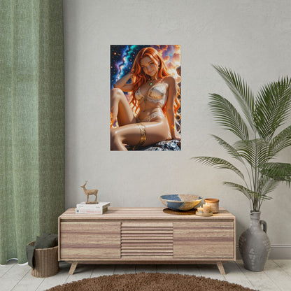 Постер аніме "Зоряний вогонь" | Космічний настінний декор Вайфу для кімнати отаку