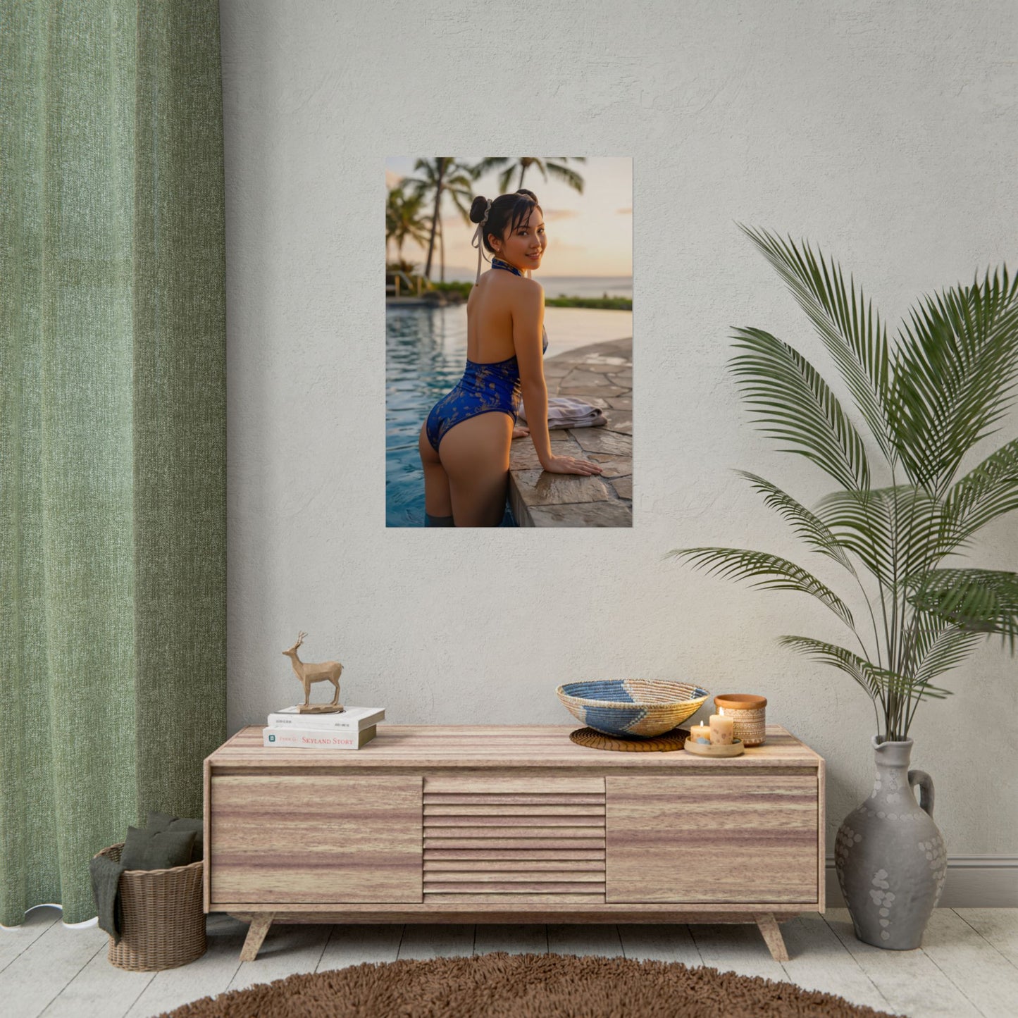 Chun-Li Poster, Street Fighter Art Print – Legendary Fighting Game Heroine vivid high-resolution wall art for gaming room decor