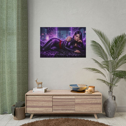 Psylocke Poster, Marvel Wandkunst, Comic-Kunstdruck, Gamer Deko