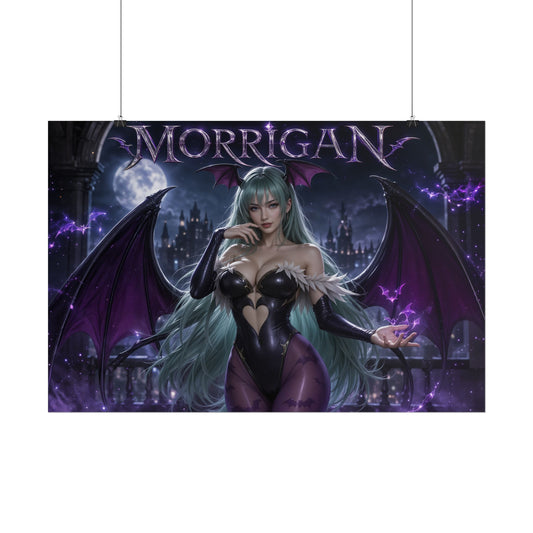 Morrigan Aensland Darkstalkers Poster Wall Art Character Room Decor Collectible