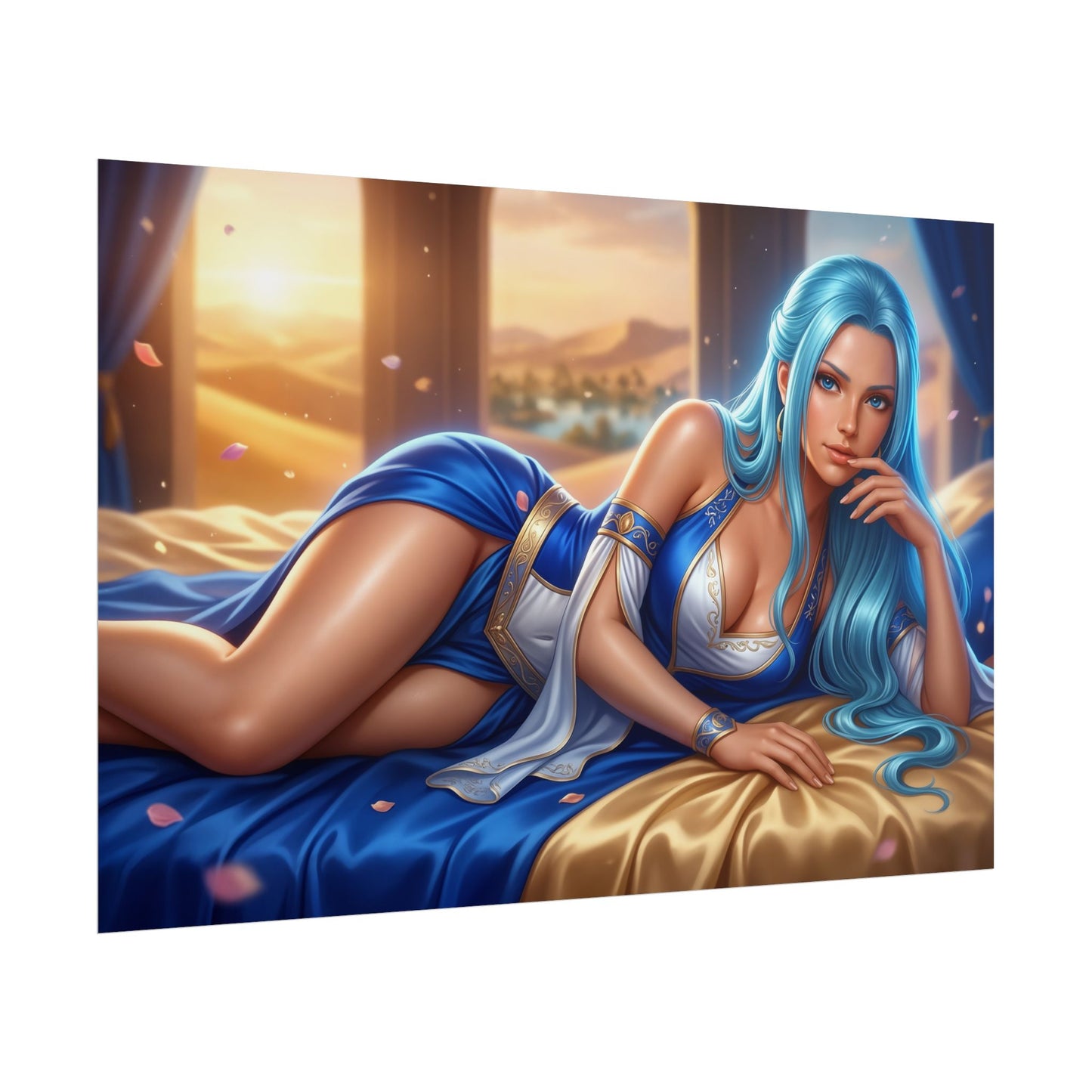 Nefertari Vivi Poster, Anime Wall Art, Fantasy Print, Room Decor
