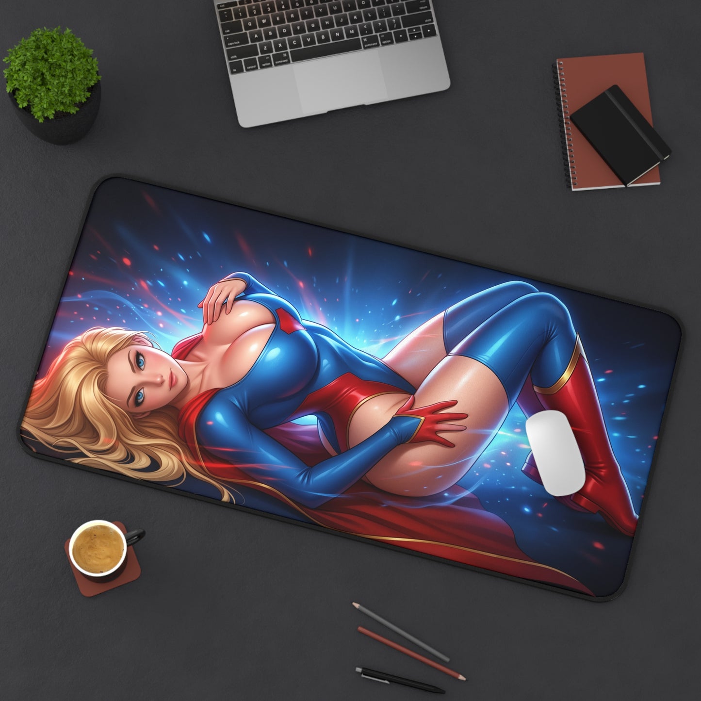 DC Comics Mouse Pad, Supergirl Desk Mat, Large Desk Pad