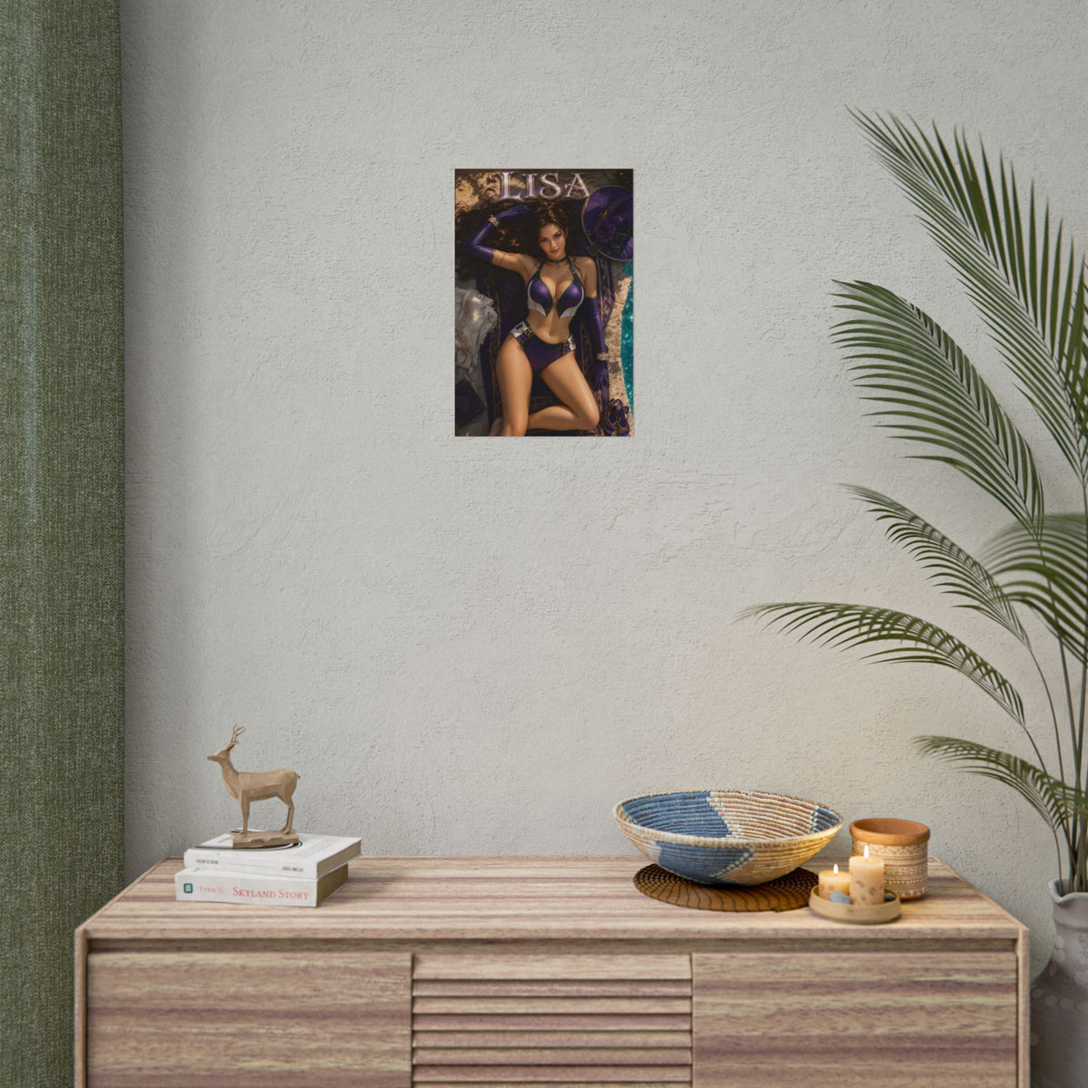 Anime Wall Art Lisa Genshin Impact Poster Otaku Room Decor Collector Gift Print