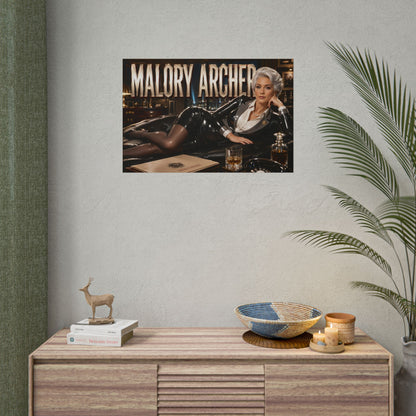 Malory Archer Archer Wall Art Poster Character Decor Collector Gift
