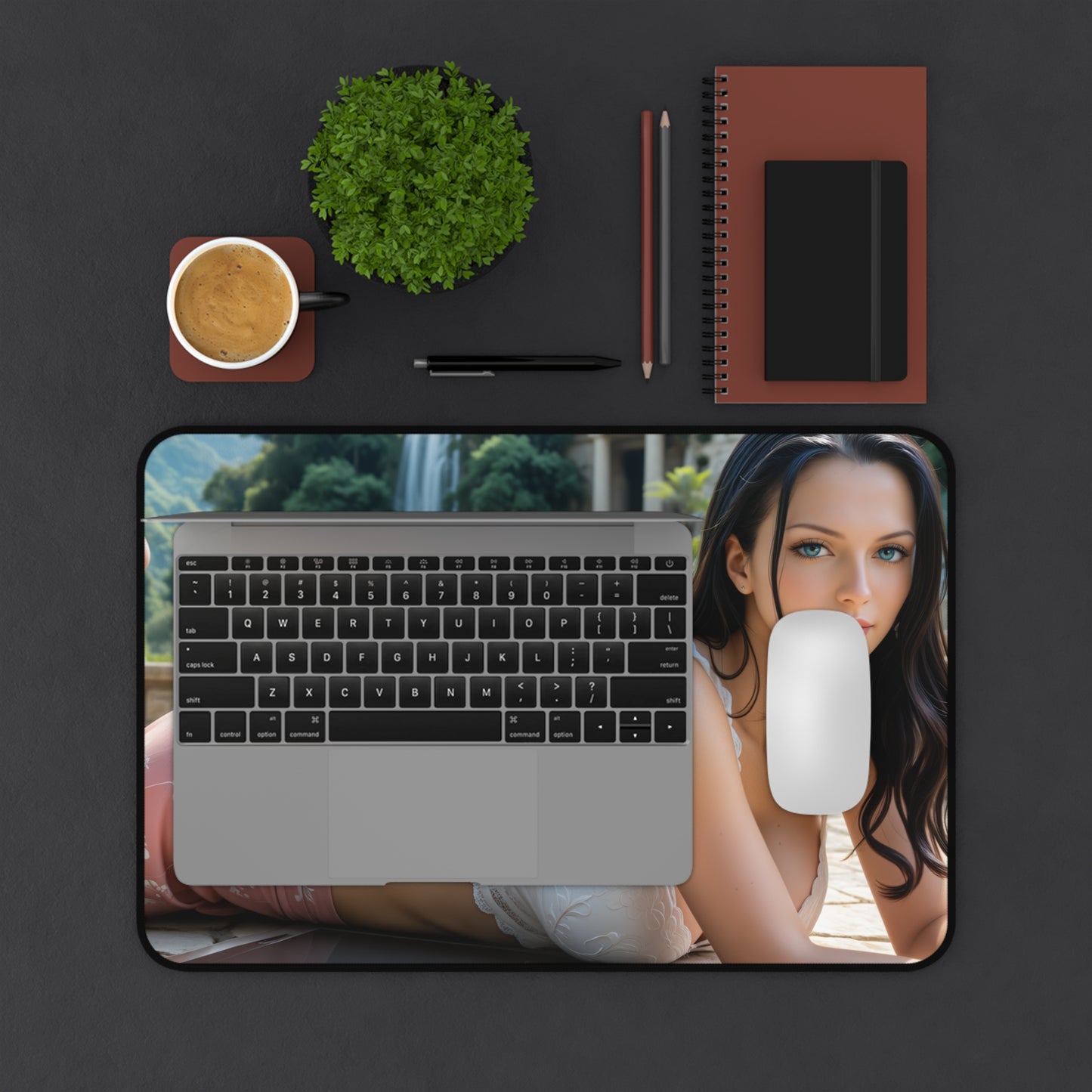 Gaming-Mauspad – Schreibtischunterlage Nico Robin, One Piece Anime-Mädchen, elegantes Schreibtisch-Setup