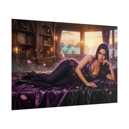 Nico Robin Poster, Anime Wall Art, Fantasy Anime Print Decor