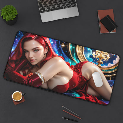 Jessica Rabbit Schreibtischunterlage, Mauspad mit Cartoon-Motiv, Schreibtischdeko im Anime-Stil