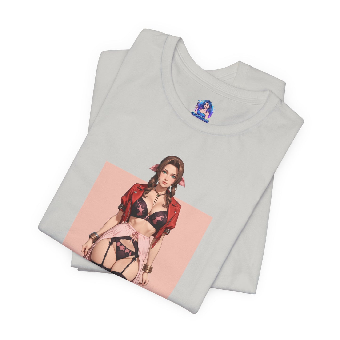 Aerith-T-Shirt | Final Fantasy VII Grafik-T-Shirt für Otaku &amp; Gaming-Fans | Anime-Heldinnen-Shirt