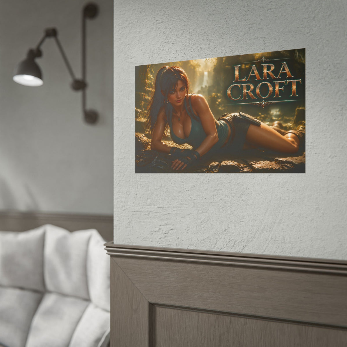 Lara Croft Tomb Raider Gaming Poster Wall Art Gamer Room Decor Collectible Print