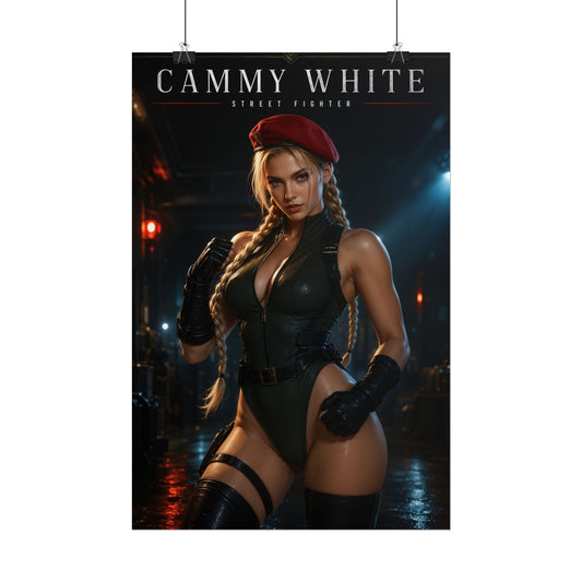 Cammy White Poster, Street Fighter Wall Art, Gaming Poster, Room Decor