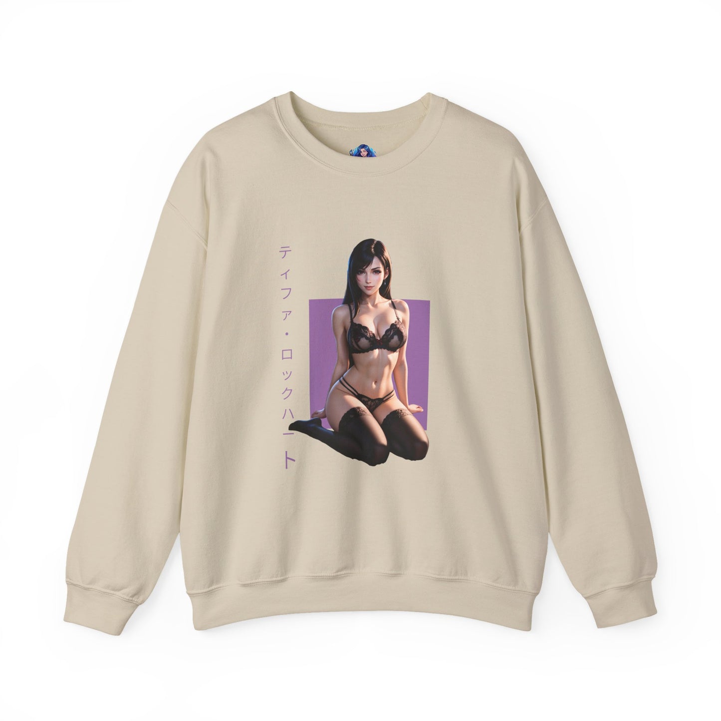 Tifa Lockhart Sweatshirt, FFVII Rundhalsausschnitt, Gemütliche RPG-Gaming-Kleidung für Fans