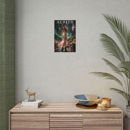 Aerith Final Fantasy 7 Remake Poster FFVII Wall Art Print
