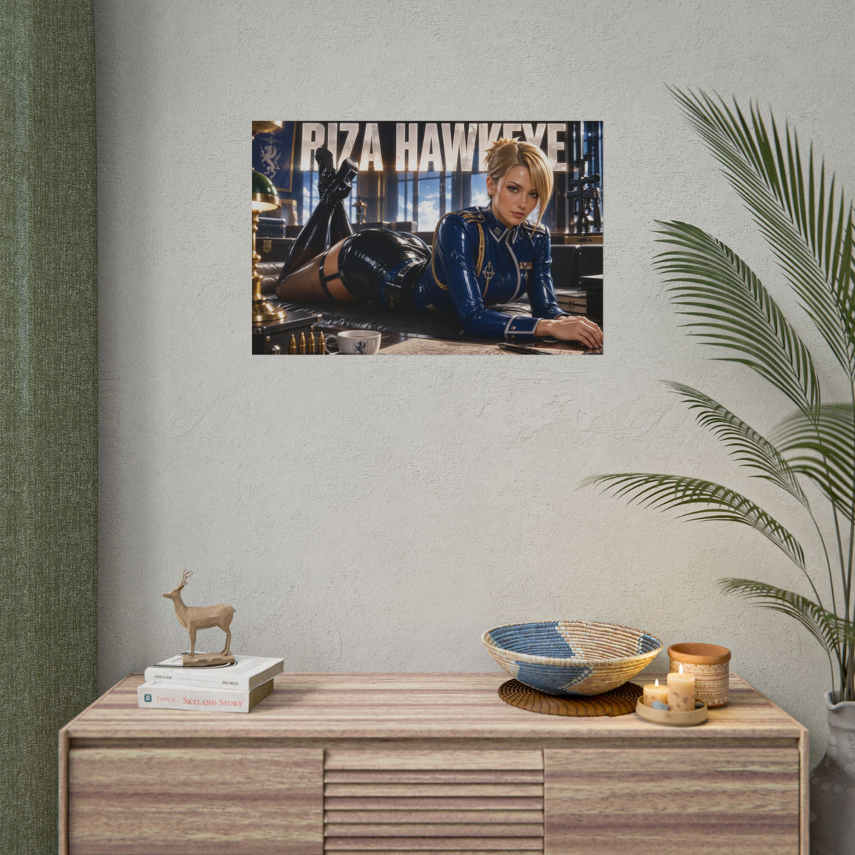 Riza Hawkeye Fullmetal Alchemist Anime Poster Wall Art Character Room Decor