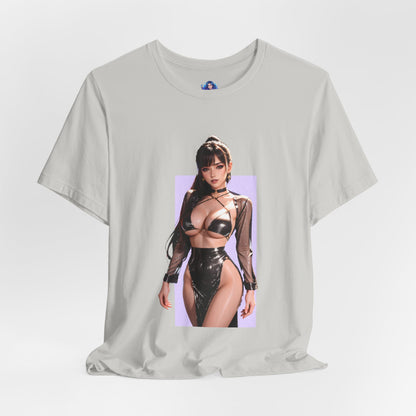 Eve Stellar Blade Grafik-T-Shirt | Sci-Fi-Kampfheldinnen-T-Shirt für Gamer | Anime-Heldin-Shirt