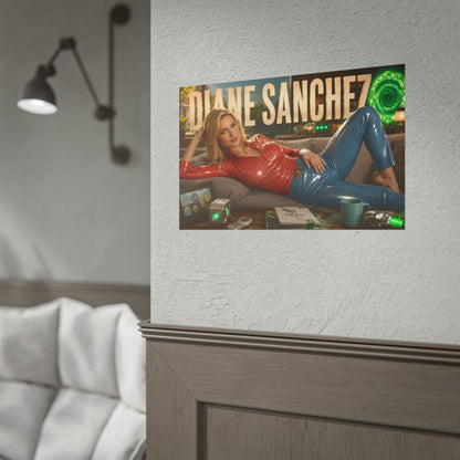 Cartoon Wall Art Diane Sanchez Rick and Morty Poster Room Decor Character Print