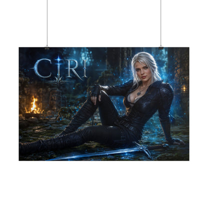 Fantasy Wall Art Ciri The Witcher Poster Room Decor Collector Gift Art Print