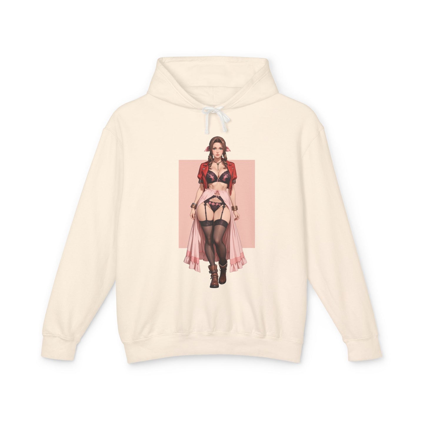 Aerith Gainsborough Hoodie | FF7 Gamer Hoodie | Anime Fantasy Adventure Pullover