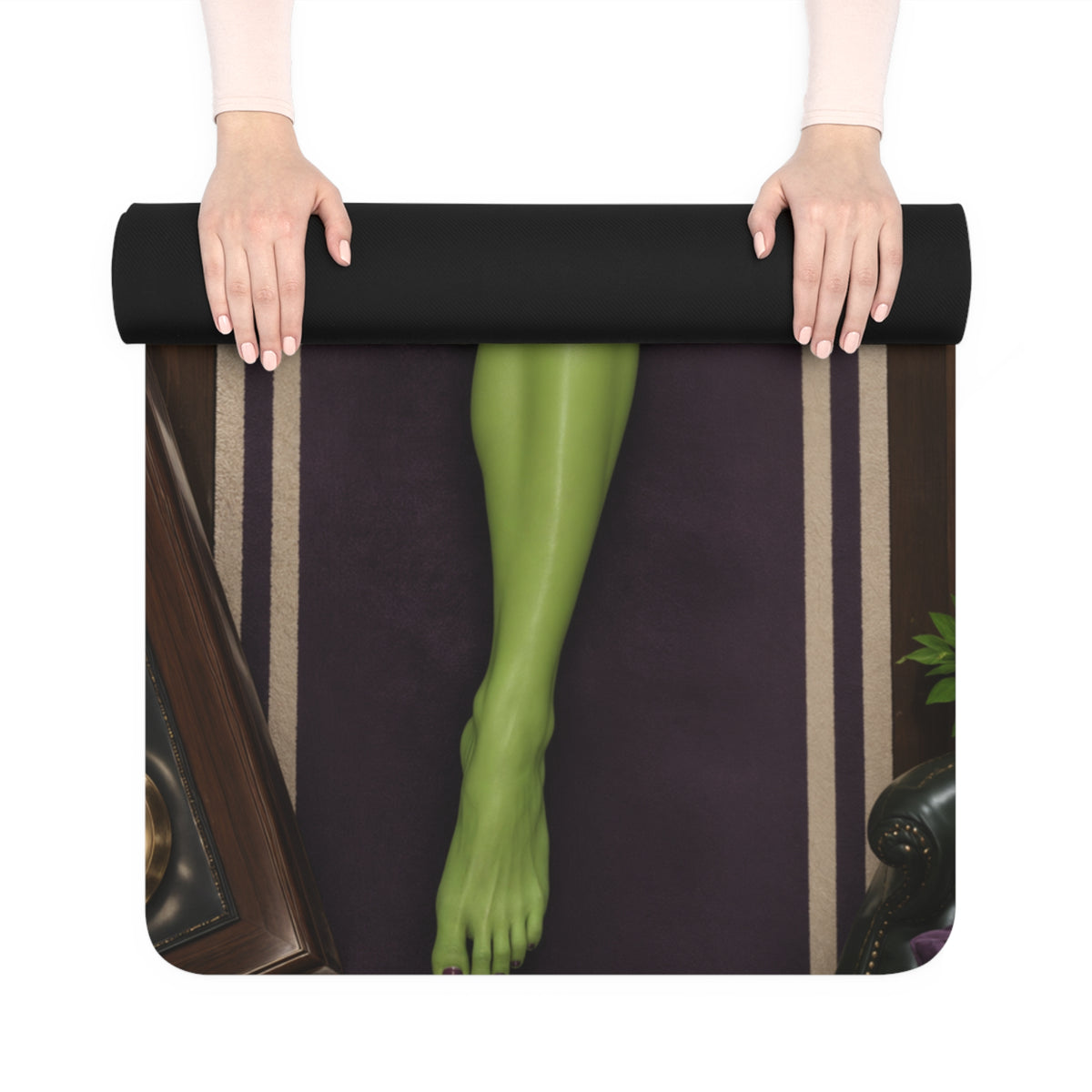 Printed She-Hulk Yoga Mat 24x72 Home Gym Fitness Exercise Mat