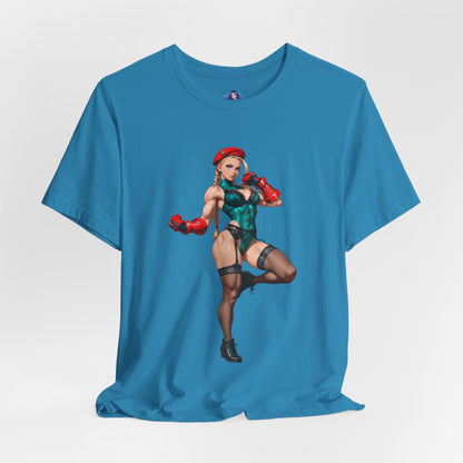 Cammy White T-Shirt | Street Fighter T-Shirt für Gamer &amp; Anime-Fans | Waifu-Grafik-Shirt