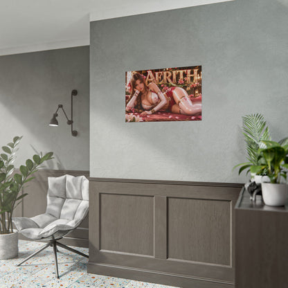 Game Room Decor Aerith Gainsborough Poster Gaming Wall Art Character Print
