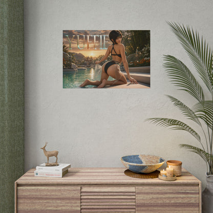 Gaming Wall Art Yuffie Kisaragi Poster Game Room Decor Gamer Gift Art Print