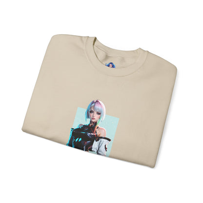 Lucy Edgerunners Sweatshirt, Cyberpunk-Rundhalsausschnitt, futuristische Gaming-Bekleidung für Fans