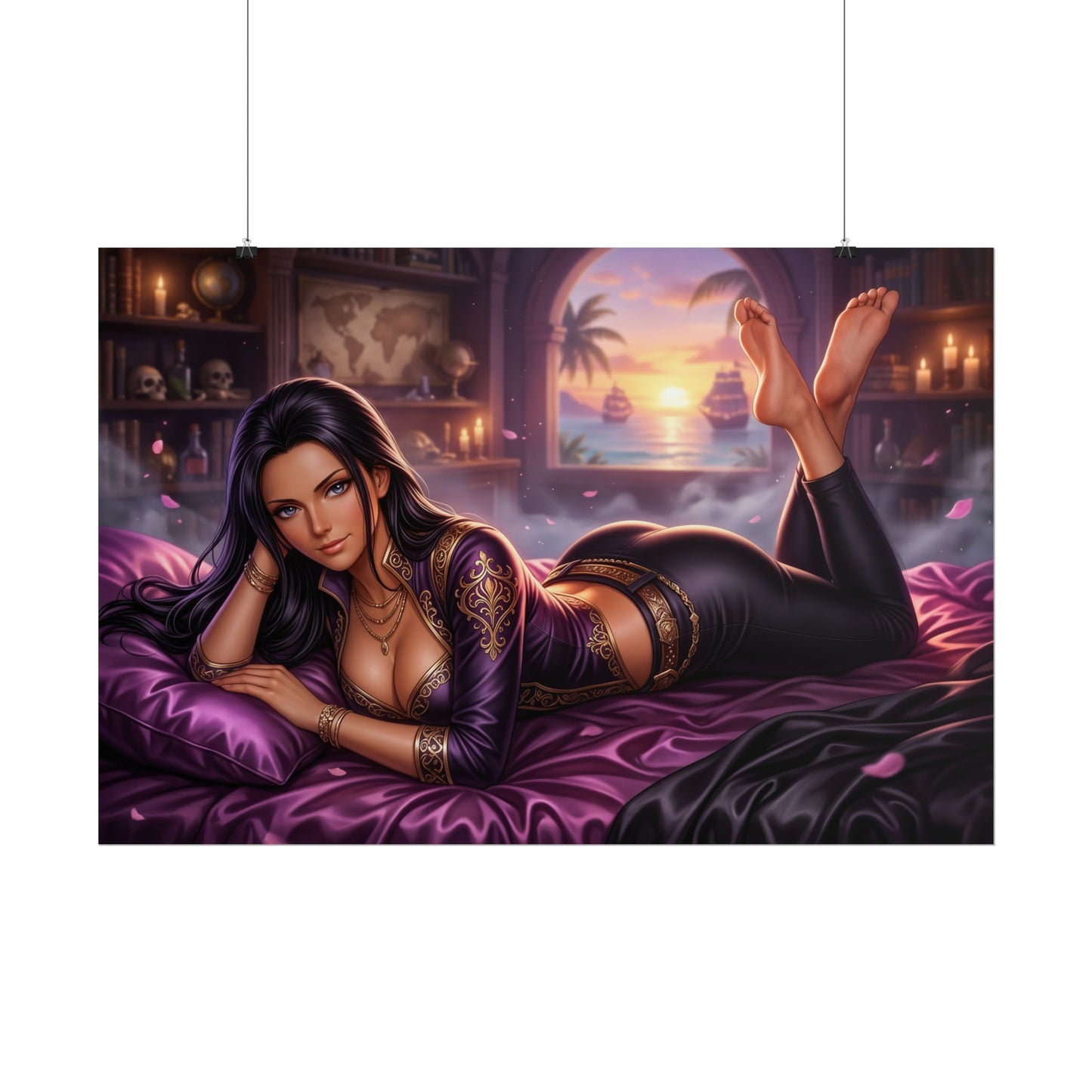 Nico Robin Poster, One Piece Wall Art, Anime Print, Gamer Decor