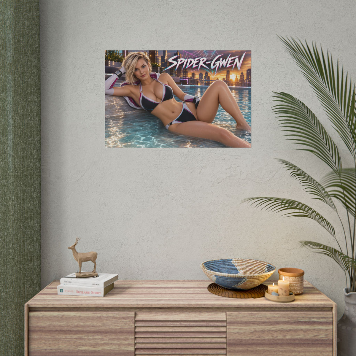 Spider Gwen Comic Poster Character Wall Art Collector Room Decor Art Print