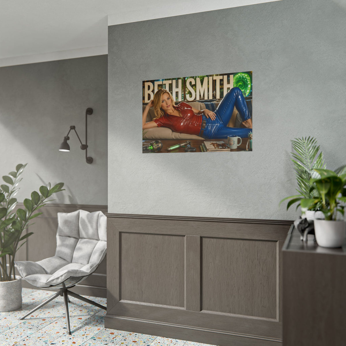Beth Smith Rick and Morty Poster Cartoon Wall Art Room Decor Collectible Print