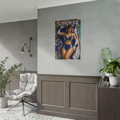 Chun Li Street Fighter Poster PC Gaming Wall Decor Bedroom Art Collector Gift