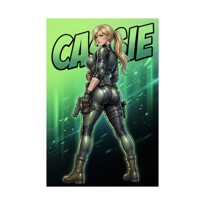 Cassie Cage Mortal Kombat Poster, Mortal Kombat Wall Art Print, Fighter Girl Decor, Gaming Room Wall Art, Gamer Gift
