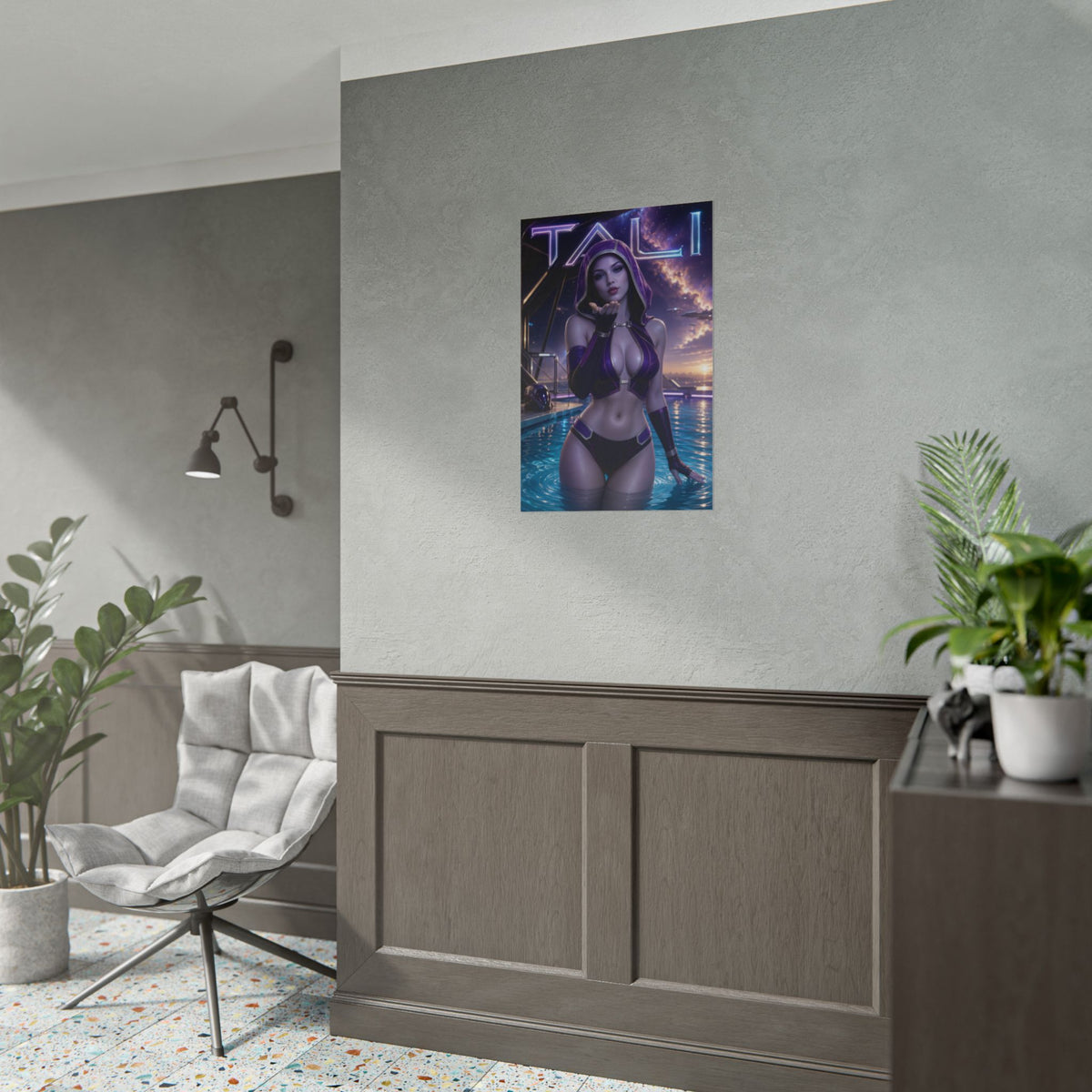 Tali Character Poster Mass Effect Gamer Gift Gaming Setup Wall Decor Print