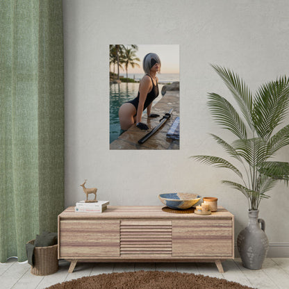 2B NieR Automata Poster – Iconic Android Heroine Wall Art Decor