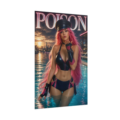 Poison Character Poster Street Fighter Gamer Gift Gaming Setup Wall Decor Print