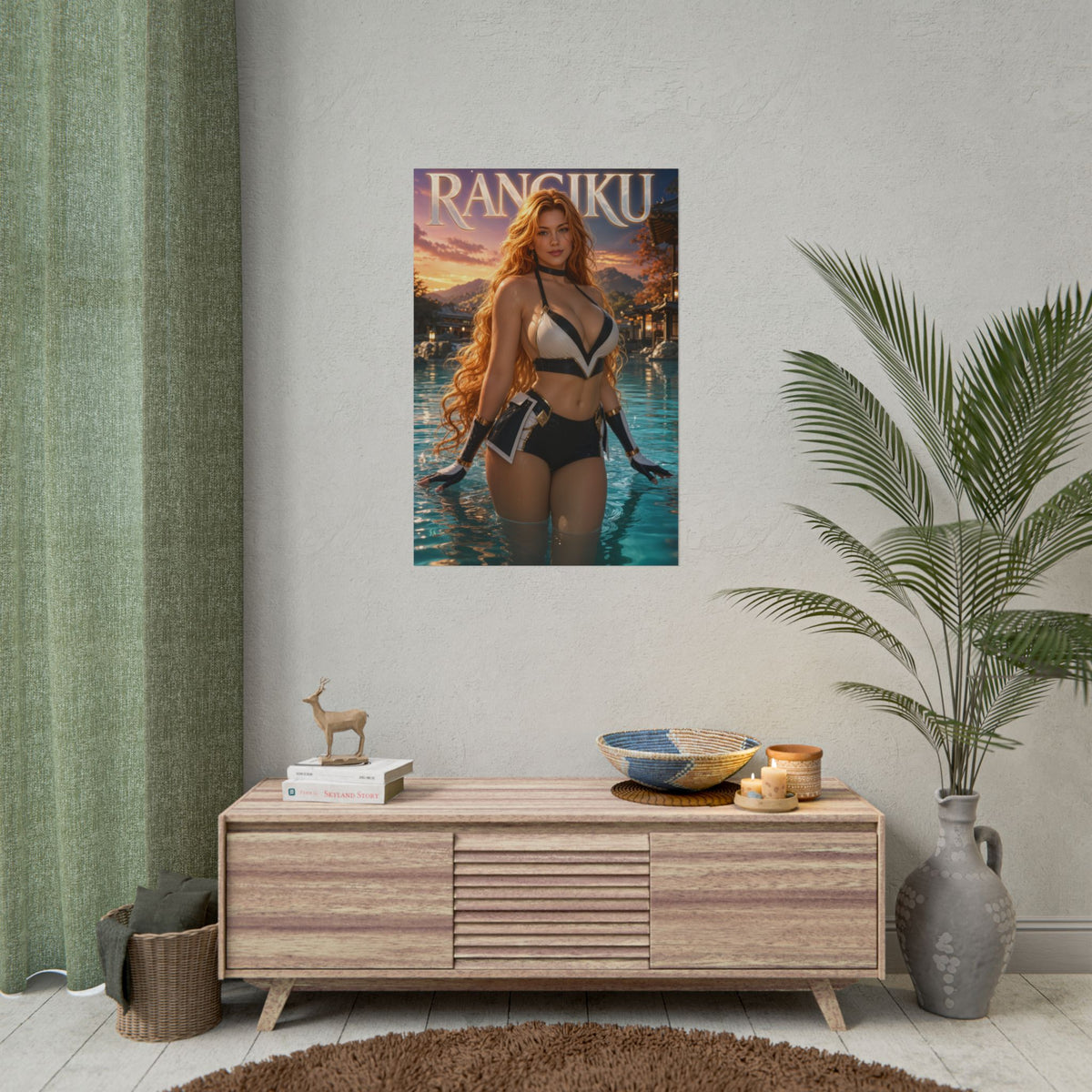 Rangiku Matsumoto Bleach Poster Anime Wall Art Manga Style Bedroom Room Decor