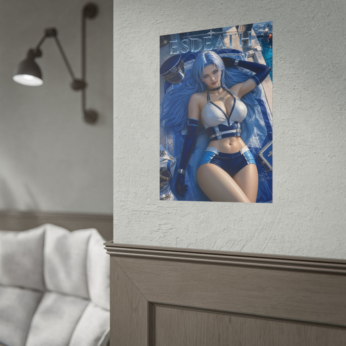 Esdeath Akame ga Kill Poster Anime Wall Art Manga Style Bedroom Room Decor