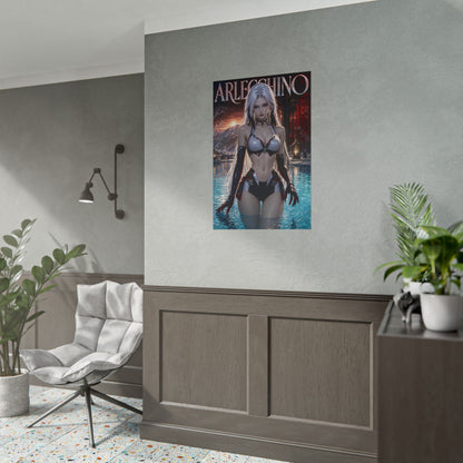 Arlecchino Genshin Impact Poster Anime Wall Art Manga Style Bedroom Room Decor