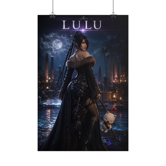 Lulu Final Fantasy Poster, FFX Wall Art, Fantasy Print, Gamer Decor