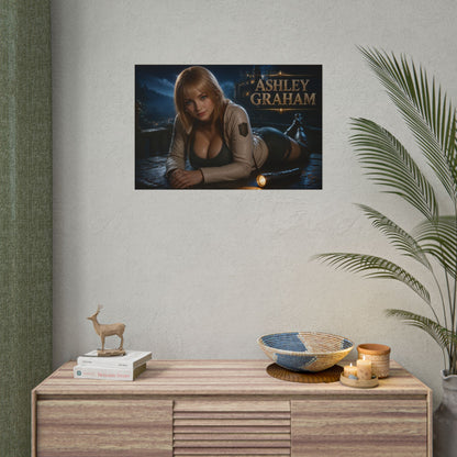 Ashley Graham Character Poster Gaming Setup Wall Decor Collector Print