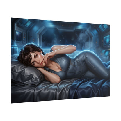 Ellen Ripley Poster, Alien Wall Art, Sci Fi Print, Gamer Decor