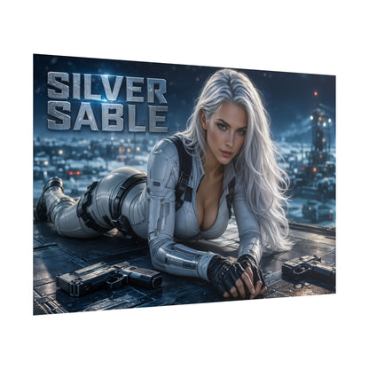 Collector Room Decor Silver Sable Comic Poster Character Wall Art Gift Print