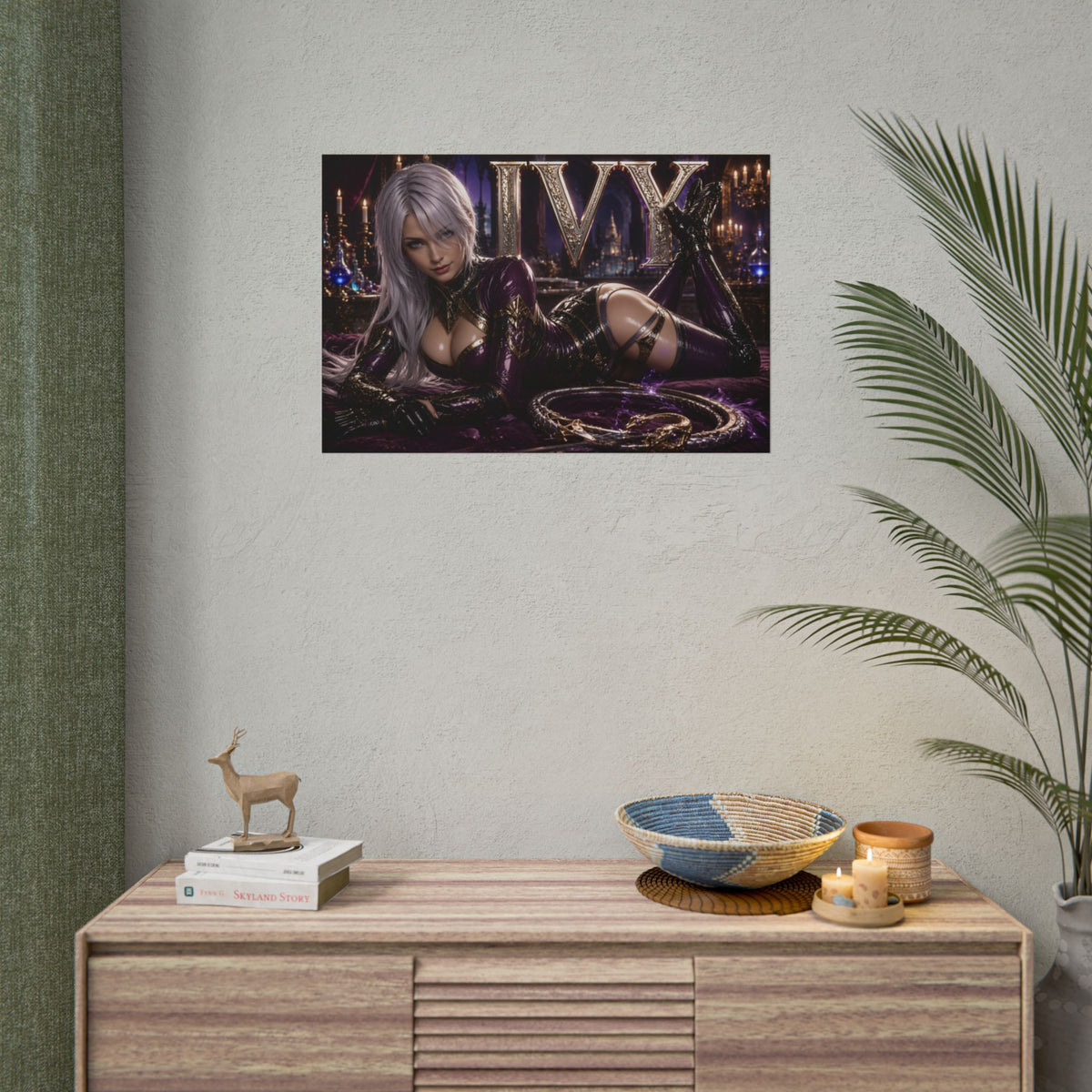 Ivy Valentine Character Poster Soulcalibur Gamer Room Wall Art Collectible Decor