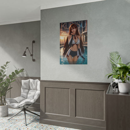 Kurisu Makise Steins Gate Poster Anime Wall Art Manga Style Bedroom Room Decor