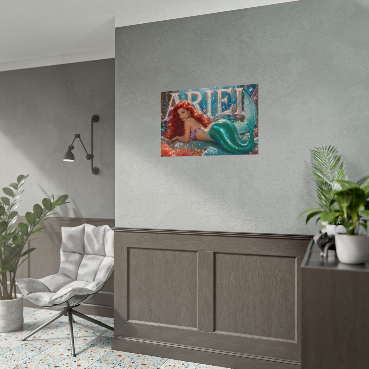 Fantasy Wall Art Ariel The Little Mermaid Poster Character Room Decor Gift Print