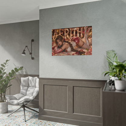 Gaming Wall Art Aerith Gainsborough Poster Game Room Decor Gamer Gift Print
