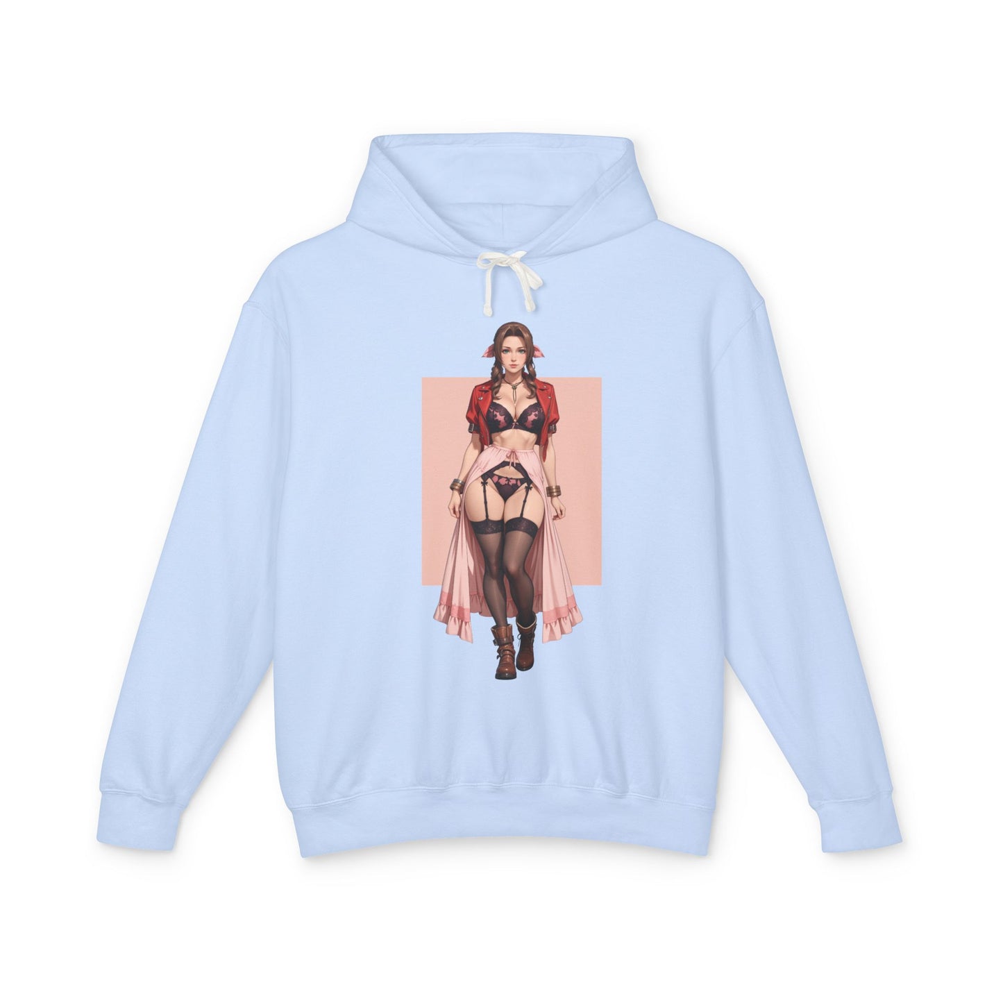 Aerith Gainsborough Hoodie | FF7 Gamer Hoodie | Anime Fantasy Adventure Pullover